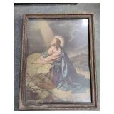 Antique Framed Religious Art