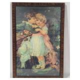 Pears "Over the Garden Wall" Antique Framed Art