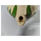 Shawnee Pottery - White Corn King Teapot w/Lid and Sugar Shaker