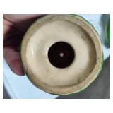 Shawnee Pottery - White Corn King Teapot w/Lid and Sugar Shaker