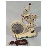 Red Wing Clown Clock - In Working Order