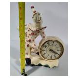 Red Wing Clown Clock - In Working Order