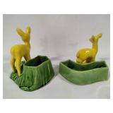 Shawnee Pottery - Yellow Fawn Planters