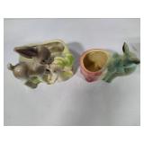 Shawnee Pottery - Two Animal Planters