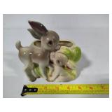 Shawnee Pottery - Two Animal Planters