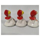 Hull Pottery - Little Red Riding Hood Salt & Pepper Shakers