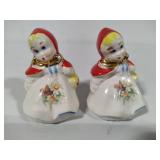 Hull Pottery - Little Red Riding Hood Salt & Pepper Shakers