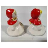 Hull Pottery - Little Red Riding Hood Salt & Pepper Shakers