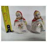 Hull Pottery - Little Red Riding Hood Salt & Pepper Shakers