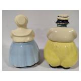 Shawnee Pottery - Cooky & Happy - Dutch Girl & Boy Cookie Jars