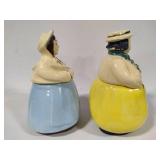 Shawnee Pottery - Cooky & Happy - Dutch Girl & Boy Cookie Jars