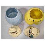 Shawnee Pottery - Cooky & Happy - Dutch Girl & Boy Cookie Jars