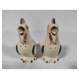 Shawnee Pottery - Chanticlear Rooster Pitcher, Tall and Short Salt & Pepper Shaker Sets