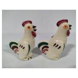 Shawnee Pottery - Chanticlear Rooster Pitcher, Tall and Short Salt & Pepper Shaker Sets
