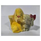 Shawnee Pottery - Pekingese & Hound Planter