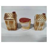 Outhouse Salt, Pepper & Mustard Set