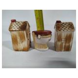 Outhouse Salt, Pepper & Mustard Set