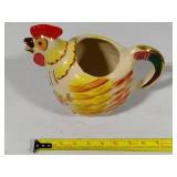 Shawnee Pottery - Chanticleer Golden Rooster Pitcher and Matching Tall Salt & Pepper Shaker Set