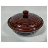 MarCrest Daisy Dot Stoneware Pot w/Lid