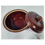 MarCrest Daisy Dot Stoneware Pot w/Lid