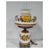 Gone with the Wind Large Hand Painted Hurricane Lamp
