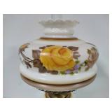 Gone with the Wind Large Hand Painted Hurricane Lamp