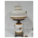 Gone with the Wind Large Hand Painted Hurricane Lamp
