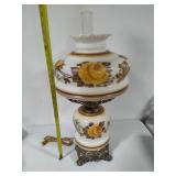 Gone with the Wind Large Hand Painted Hurricane Lamp