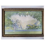 "Dawn" by Robert Wood in Vintage Frame