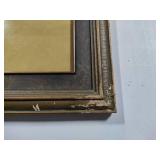 "Dawn" Large Framed Art Piece by Robert Wood in Vintage Frame