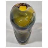 Hand Blown Art Glass Vase