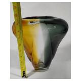 Hand Blown Art Glass Vase