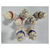 Shawnee Pottery - Assorted Winnie & Smiley Pig Salt & Pepper Shakes - Some Sets