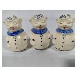 Shawnee Pottery - Assorted Winnie & Smiley Pig Salt & Pepper Shakes - Some Sets