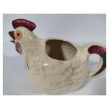 Shawnee Pottery - Chanticleer Rooster Pitcher with Short Salt & Pepper Shaker Set +