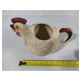 Shawnee Pottery - Chanticleer Rooster Pitcher with Short Salt & Pepper Shaker Set +