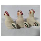 Shawnee Pottery - Chanticleer Rooster Pitcher with Short Salt & Pepper Shaker Set +