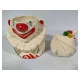McCoy 1940s Clown Cookie Jar & Balloon Man Figurine