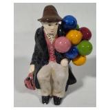 McCoy 1940s Clown Cookie Jar & Balloon Man Figurine