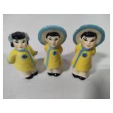 Ceramic Art Studio (CAS) Asian Salt & Pepper Shakers