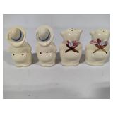 Shawnee Pottery - Smiley Pig Cookie Jars & Salt & Pepper Shakers
