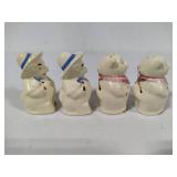 Shawnee Pottery - Smiley Pig Cookie Jars & Salt & Pepper Shakers