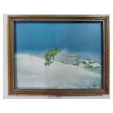 Lone Wolf Antique Framed Art