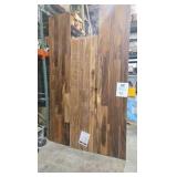 Hampton Bay 10 ft. L x 25 in. D Finished Saman Solid Wood Butcher Block Countertop in Live Edge