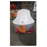 Vanity Art 71 in. Acrylic Flatbottom Freestanding Bathtub in White/Titanium Gold
