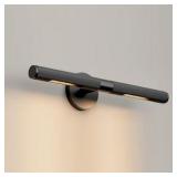 (2) YUYI 24 in. 1-Light Black Wall Sconce, Picture Lights for Wall, Modern Wall Light for Living Room, Bathroom, Bedroom