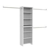ClosetMaid Impressions Standard 60 in. W - 120 in. W White Wood Closet System