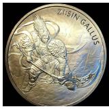 2017 1oz South Korean Mint ZI:SIN Series GALLUS 1 Clay 999 Silver Round, Mint Fresh, Spectacular Engraving