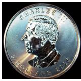 BU 2025 Canada 5 Dollar 1oz 9999 Silver Maple Leaf