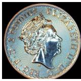BU 2021 UK 2 Pounds Brittania 1oz 999 Silver